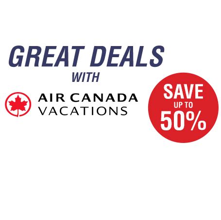 Air Canada Exclusive Vacation Deals | itravel2000.com