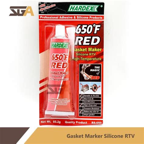 Hardex Rs F Red Rtv Silicone Gasket Maker Gasket Glue Lazada