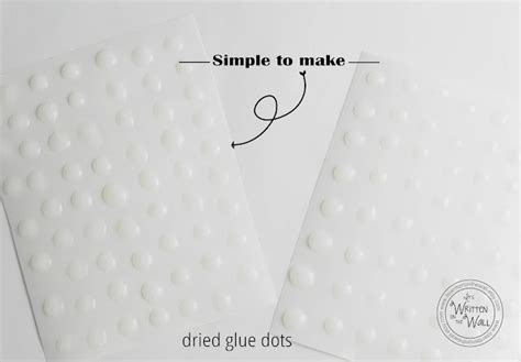 It S Written On The Wall CRAFTING SAVE Money Make Your Own Glue Dots