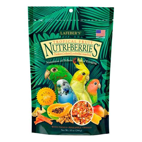 Lafeber Tropical Fruit Nutri Berries Parakeet Pet Supplies Online Sale