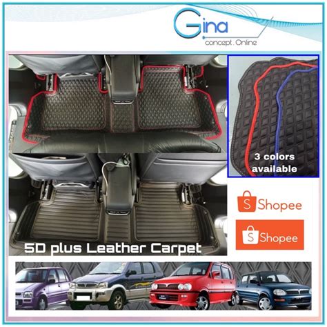 Perodua Kancil Kelisa Kenari D Plus Pu Leather Custom Made Carpet