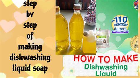 Step By Step Sa Paggawa Ng Dishwashing Liquid How To Make Dishwashing