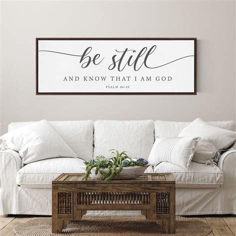 Be Still And Know Scripture Wall Art Psalm 46 10 Christian Wall