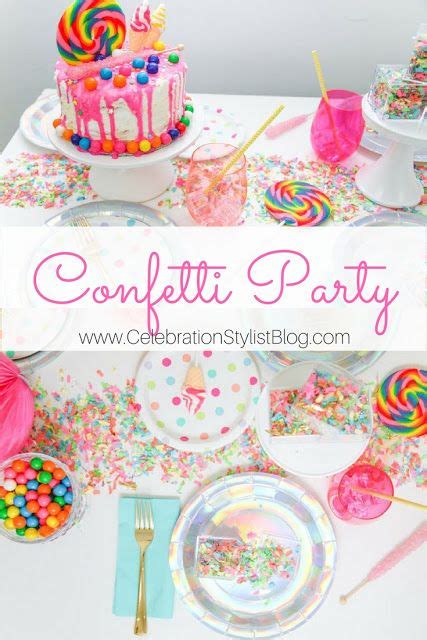 Confetti Party Sprinkles Birthday Party Confetti Party Confetti