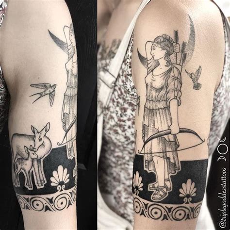 Joy Shannon On Instagram Artemis Half Sleeve Inspired By Ancient