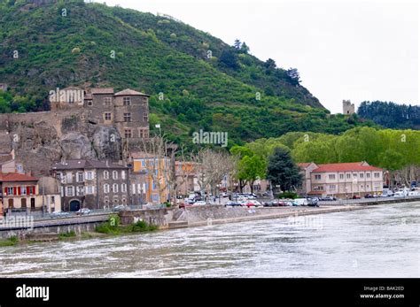 Chateau de Tournon tournon sur rhone rhone france Stock Photo - Alamy