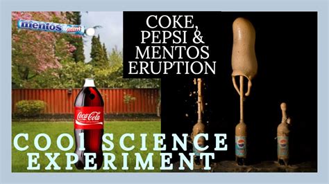 Coke And Mentos Eruption Cool Science Experiment School Science Experiment Science