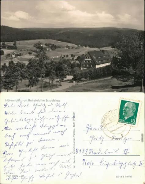 Ansichtskarte Rehefeld Zaunhaus Altenberg Erzgebirge Blick Auf Den