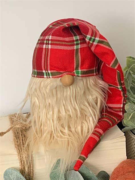 Christmas Farmhouse Gnome Hat Slouchy Gnome Hat Only Etsy Gnome