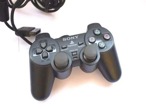 Manette Playstation Ps2 Filaire Officielle Noire Sony Dual Shock 2 Eur