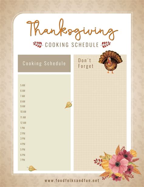 Thanksgiving Planner 5 Free Printables • Food Folks And Fun