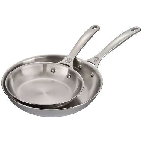 Le Creuset Stainless Steel Skillet Set, 8" & 10" | Sur La Table