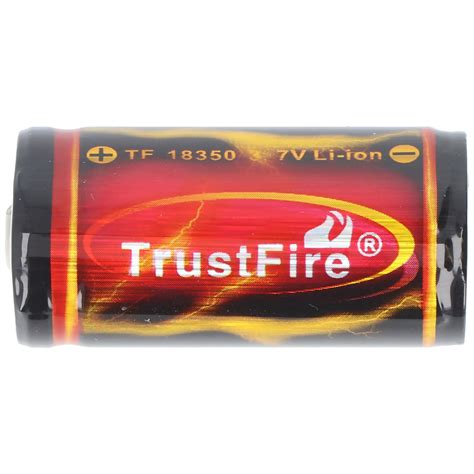 Trustfire 18350 1200 MAh 3 7 V Beschermd Afmetingen Noteren Ca 38