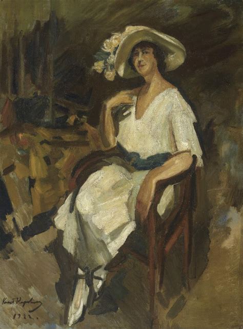 Portrait Of Madame Maria Rubin Painting Constantin Korovin Oil Paintings