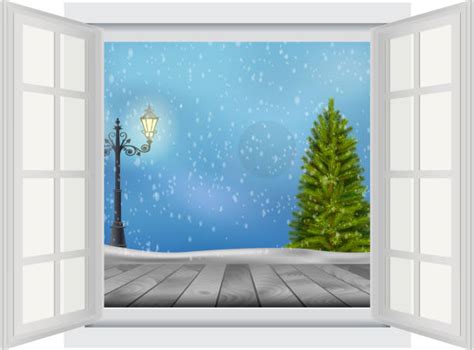 270 Window Open In Winter Stock Illustrations Royalty Free Vector