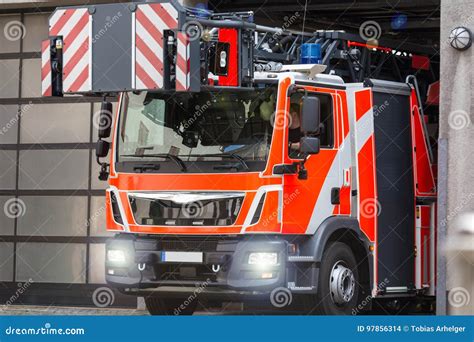 The Ladder On The Fire Truck. Stock Photo | CartoonDealer.com #105327948