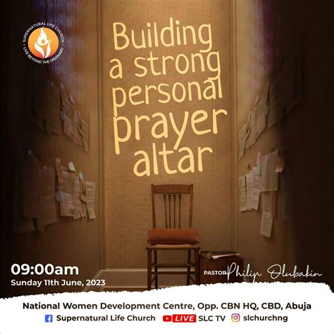 Building a Strong Personal Prayer Altar - Pastor Philip Olubakin