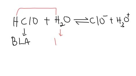 Solved Write An Equation To Show That Hypochlorous Acid Hclo