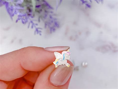 Unicorn Stud Earrings Unicorn Earrings for Little Girls | Etsy