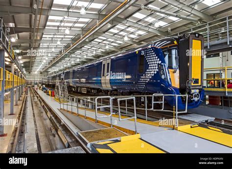 Unveiling Of New Hitachi Class 385 By Scotrail At Shiels Railway Depot