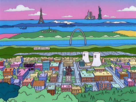 Wow What A View Springfield Simpsons Simpsons Art Matt Groening