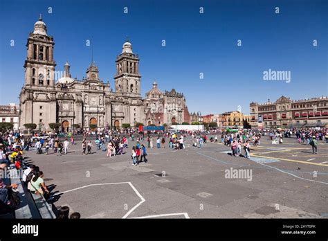 Cath Drale M Tropolitaine De Mexico Zocalo Plaza De La Constitucion