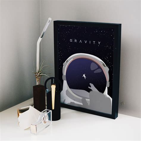 Digital Art Movie Poster: GRAVITY - Etsy