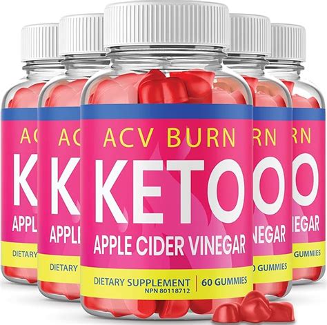 5 Pack ACV Burn Keto Gummies ACV Burn Keto Apple Cider Vinegar