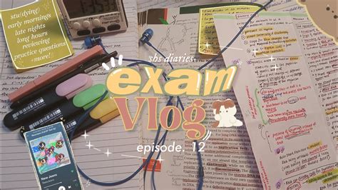 Exam Week Vlog Lots Of Study Timelapses Waking Up At 4am Late