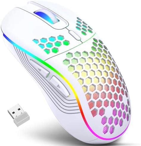 Amazon Wireless Lightweight Gaming Mouse Honeycomb With 7 Button