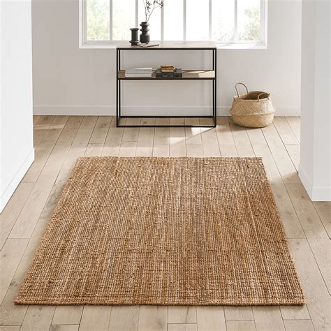 Aftas Rectangular Jute Rug Natural La Redoute Interieurs La