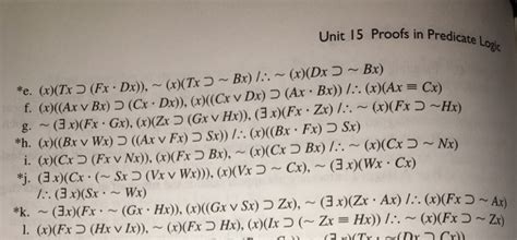 Unit 15 Proofs In Predicate Lo X Ax Cr F X Ax