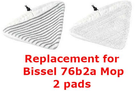 Bissell Steam Mop Select Replacement Pads 2 Pk 76b2a Fit 94e9