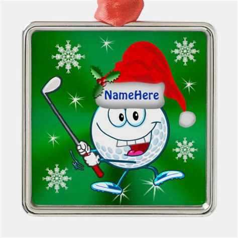 Personalized Golf Christmas Tree Ornaments Zazzle