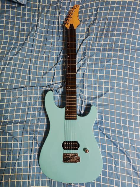 Samick Ss Electric Guitar Sky Blue Brand New Superstrat Better