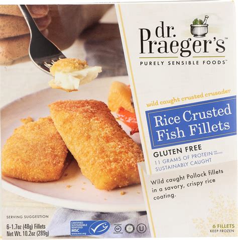 Amazon Dr Praegers Rice Crusted Fish Fillets Oz