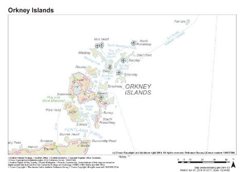 Orkney Islands © Crown Copyright And Database Right 2014 All Rights