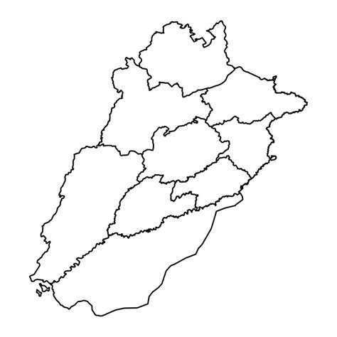 Punjab province map, province of Pakistan. Vector illustration ...