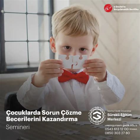 Çocuklarda Sorun Çözme Becerilerini Kazandırma Semineri