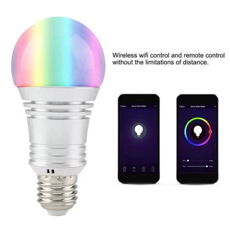 Ampoule Intelligente WiFi LED Lumières RGB Couleur Décoration pour