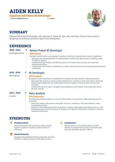 5 Bi Developer Resume Examples Guide For 2023