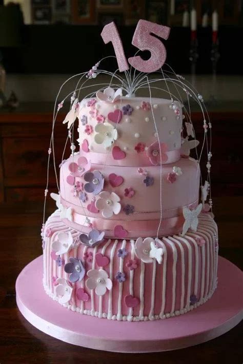 A Sweet 15 Birthday Celebration Cake Pretty In Pink Celebration