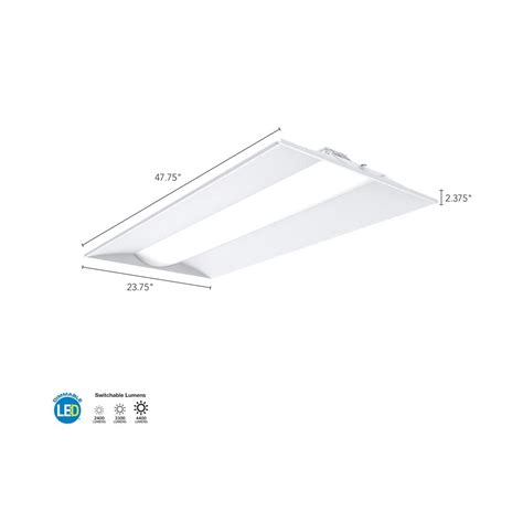 Lithonia Lighting Staks 2x4 Alo6 Sww7 2 Ft X 4 Ft Stack Switch Led Lay In Ceiling Light