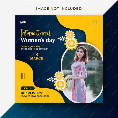 Premium Vector International Womens Day Social Media Post Design Template