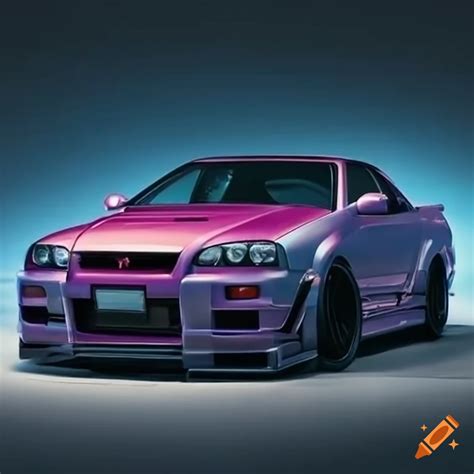 Nissan Gtr Skyline R34 On Craiyon