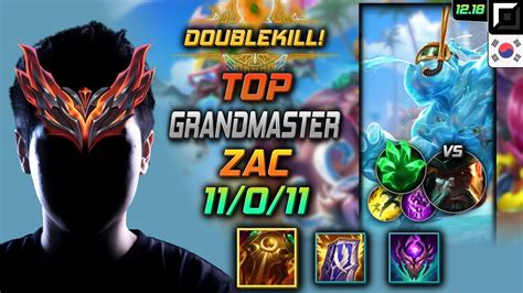 Grandmaster Zac Top Vs Gangplank Kr