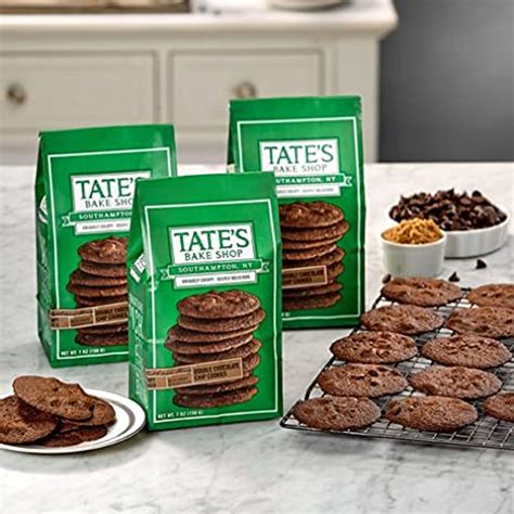 Tates Bake Shop Double Chocolate Chip Cookies 7 Oz Pack Of 3