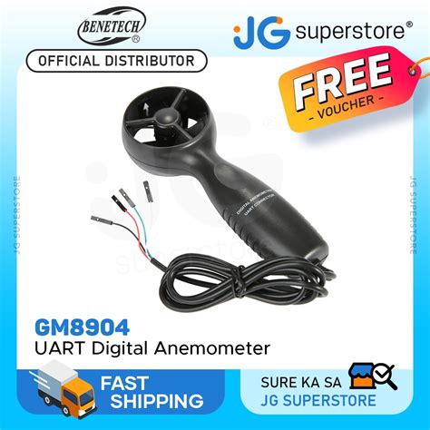 Benetech GM8904 UART Digital Anemometer For Wind Speed Temperature