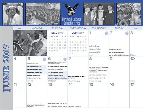 Cornwall-Lebanon School District Calendars – Lebanon, PA