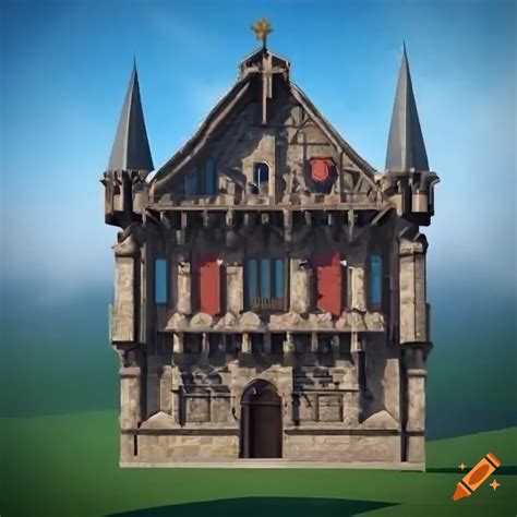 Grand Medieval Town Hall Fantasy Realistic On Craiyon